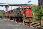 SOO 6035 and 6061 switch out Train 182 at Burnham Bridge